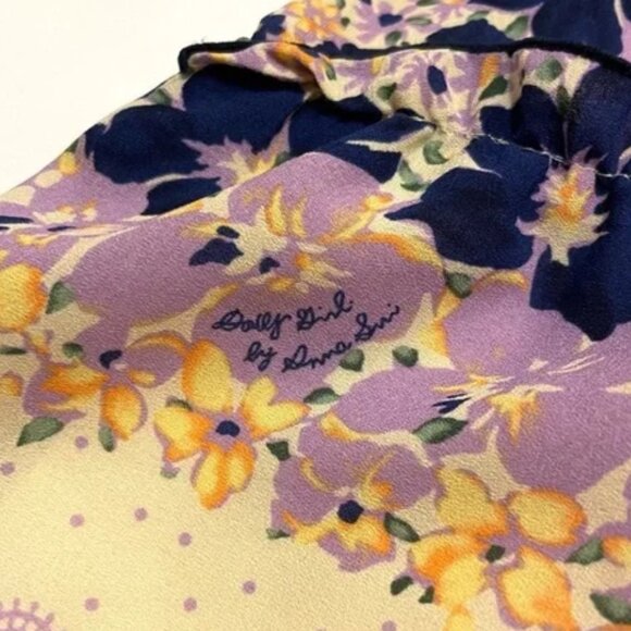 Dolly Girl by Anna Sui Floral Tiered Ruffle Mini Dress - Picture 5 of 10